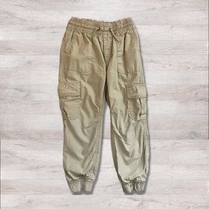 Gap Kids Boys Jersey- Lined Cargo Joggers - Khaki - S (6/7)